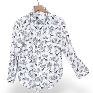 Jane And Delancey Giraffe Soft Button Down Shirt